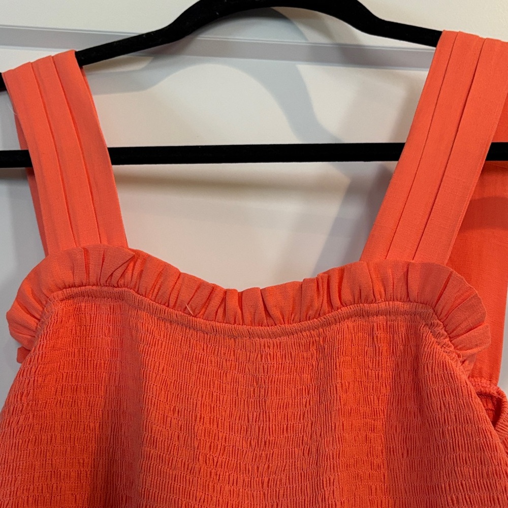 entro Coral Orange Tiered Maxi Dress - Picture 2 of 4